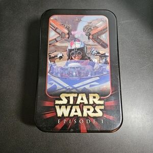 STAR WARS Episode 1 Tin (Empty) Topps Widevision  Anakin Skywalker on front